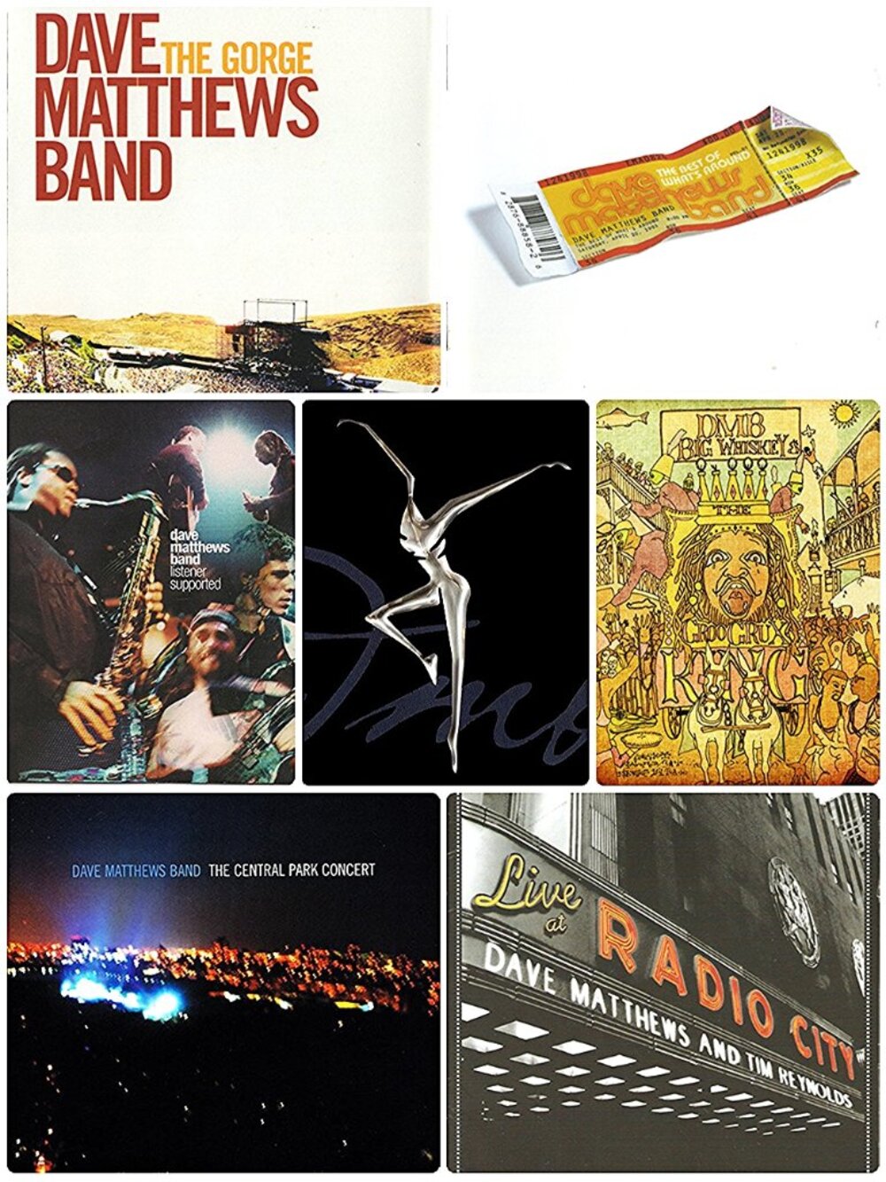 Lot Of 7 Dave Matthews Band CDs
